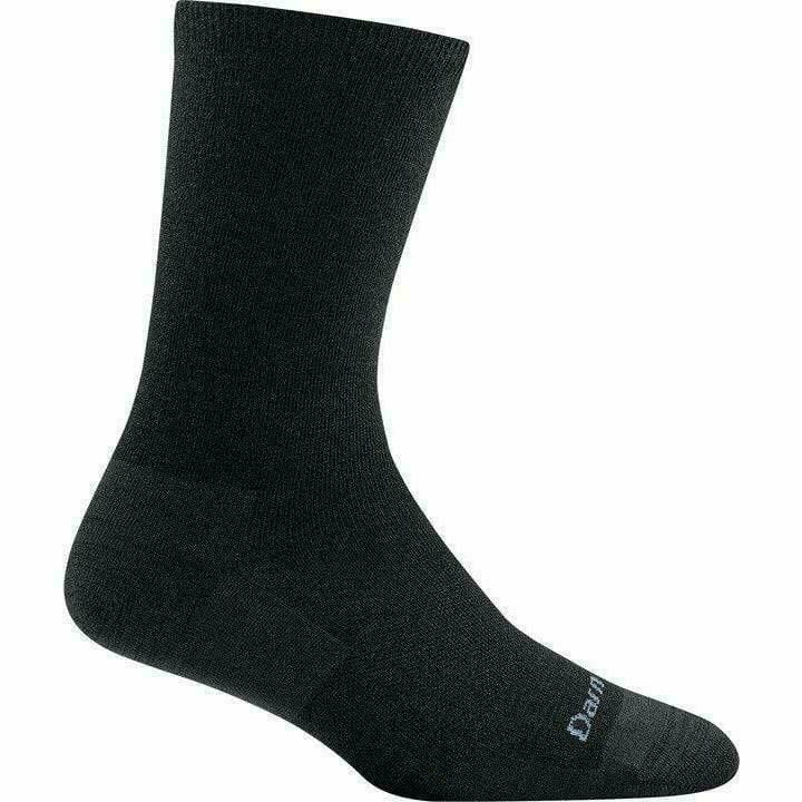 Darn Tough Womens Solid Basic Crew Lightweight Lifestyle Socks  -  Small / Black